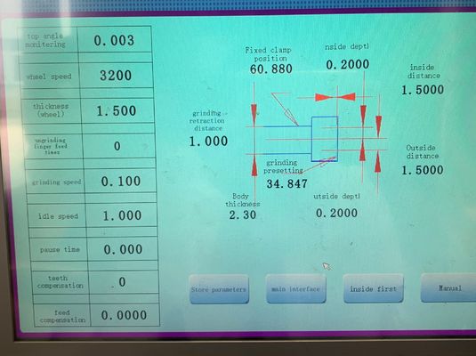 Máquina de afiar lâminas Tct CNC de alta precisão