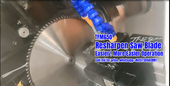 TFM650 Máquina de moagem de lâmina de serra circular Tct CNC para refrescamento
