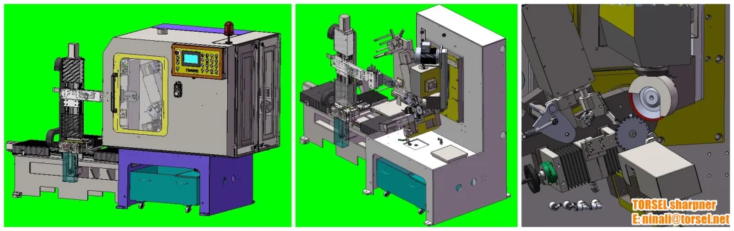 ATZ400 / ATZ500 Função CNC TCT Grindador de lâmina de serra circular superior com carregador 6