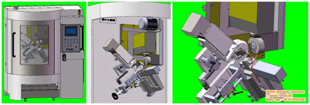 Equipamento de afiamento de lâmina de serra de ângulo de bisel CNC 3